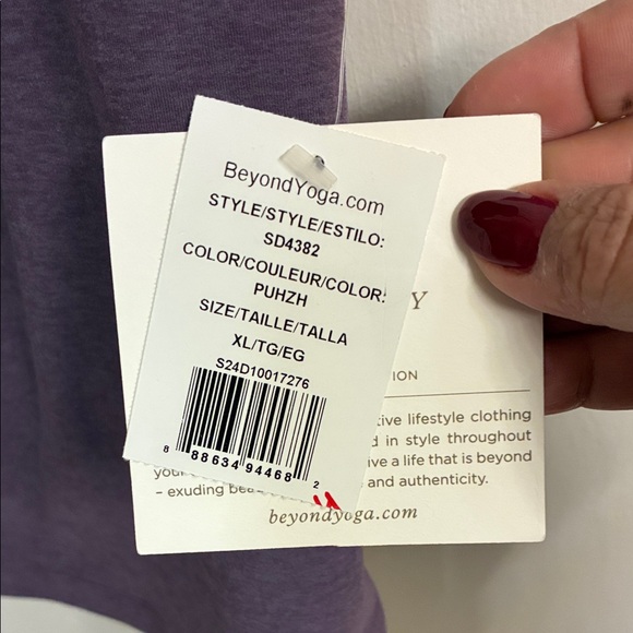 NWT Beyond Yoga Violet Razor Back Exercise Bra-Sz XL - Picture 3 of 9